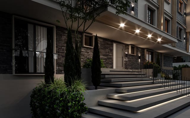 Gece — giriş aksı yakın çekim